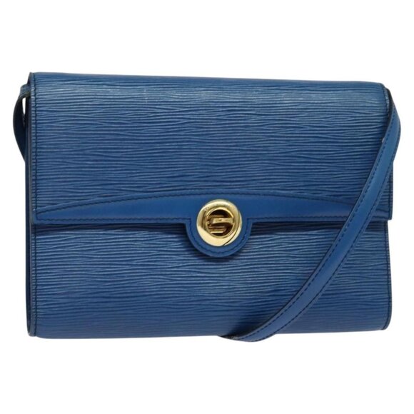 LOUIS VUITTON Handbags - Authentic LOUIS VUITTON Epi Pochette Arche Shoulder Bag Blue M52575 LV